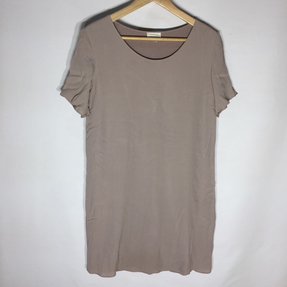 Wilfred free Teigen tee dress in taupe colour - Picture 2 of 8